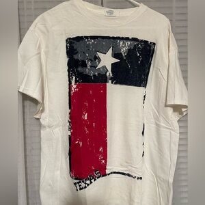 Men's White Texas Graphic Souvenir T-Shirt